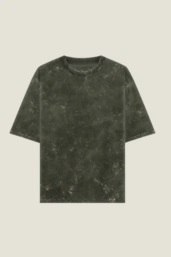 Mens Oversized TShirt - Aged Moss