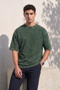 Mens Oversized TShirt - Forest Echo