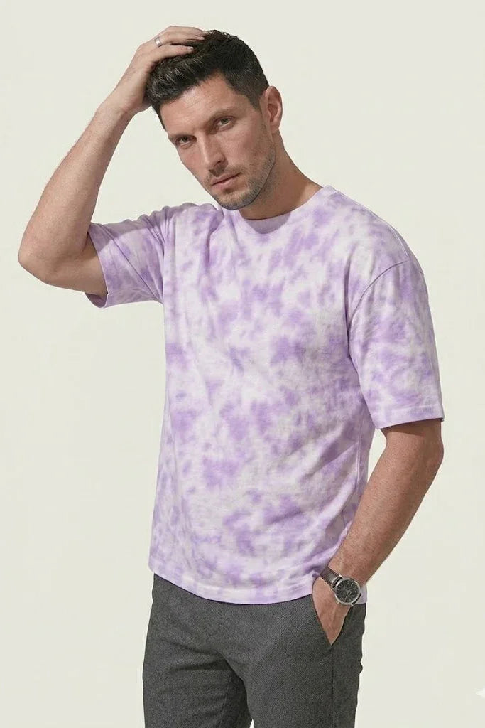 Mens Oversized TShirt - Lavender Haze