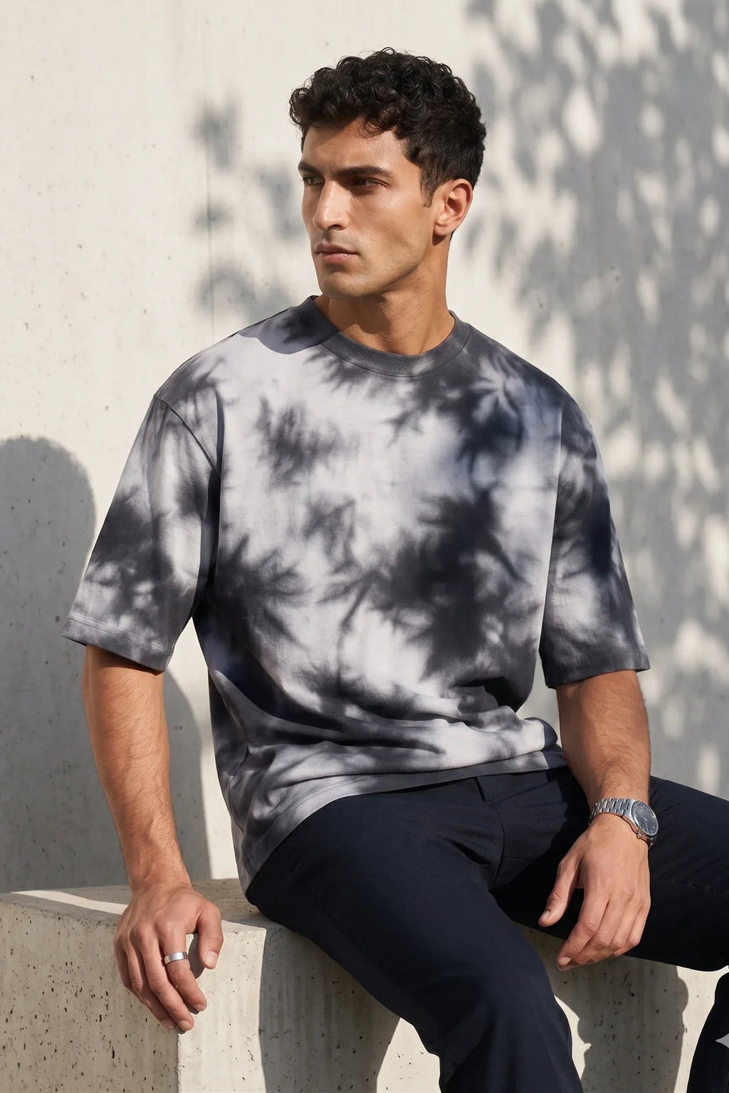 Mens Oversized TShirt - Storm Nebula